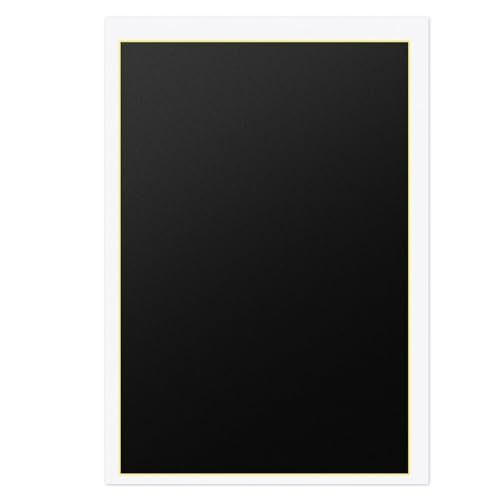 Hethlif 2 Blatt Lasergravur-Markierungspapier, 15,35 X 10,63 -Farbgravurpapier (Schwarz, 39 X 27 Cm) von Hethlif