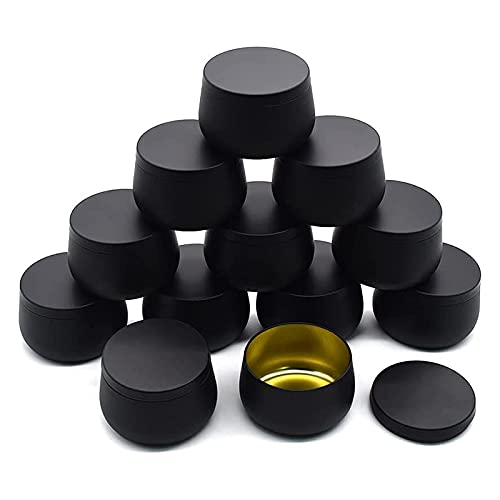 Hethlif 4 Unzen Kerzen Dose, 12 StüCk Kerzen BehäLter zum Herstellen Von Kerzen, Leere Kerzen Dosen mit Deckel im Loser, Kerzen GläSer Schwarz Hethlif 4 Unzen Kerzen Dose, 12 StüCk Kerzen BehäLter zum Herstellen Von Kerzen, Leere Kerzen Dosen mit Deckel im Loser, Kerzen GläSer Schwarz von Hethlif