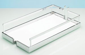 Arena STYLE Rutschstopp Einhängetablare, 250 x 462 x 93 mm, verchromt_Artikel _ 9080084 von Hettich