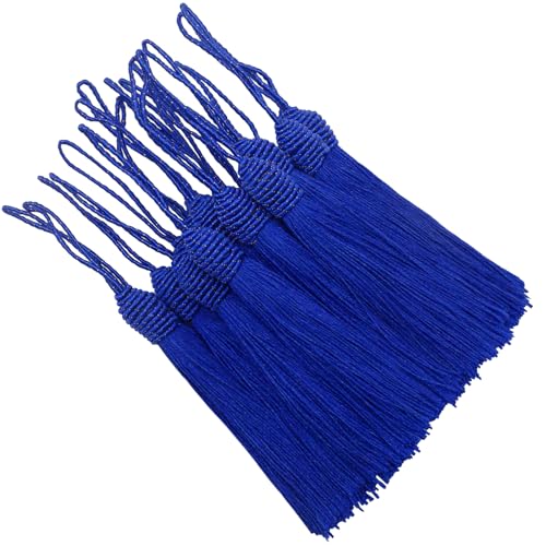 20 Stück Seidige Quasten Anhänger Mini Handgefertigtes Troddel Basteln mit Schleife für DIY Lesezeichen, Schmuckherstellung, Ohrring, Girlanden Deko, Schlüssel, Taschen und Souvenir (Marineblau) von Hetuyon