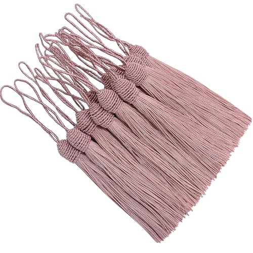 20 Stück Seidige Quasten Anhänger Mini Handgefertigtes Troddel Basteln mit Schleife für DIY Lesezeichen, Schmuckherstellung, Ohrring, Girlanden Deko, Schlüssel, Taschen und Souvenir (Pulver Schälen) 20 Stück Seidige Quasten Anhänger Mini Handgefertigtes Troddel Basteln mit Schleife für DIY Lesezeichen, Schmuckherstellung, Ohrring, Girlanden Deko, Schlüssel, Taschen und Souvenir (Pulver Schälen) von Hetuyon