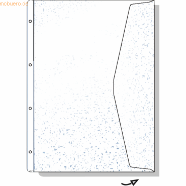 Hetzel Dokumentenhüllen A4+ rechts offen 180my VE=5 Stück von Hetzel