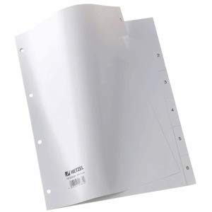 Hetzel Plastikregister 1-6 A4 PP 6 Blatt grau Hetzel Plastikregister 1-6 A4 PP 6 Blatt grau von Hetzel