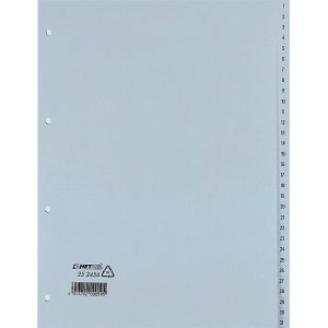 Hetzel Register A4 PP 1-31 grau von Hetzel