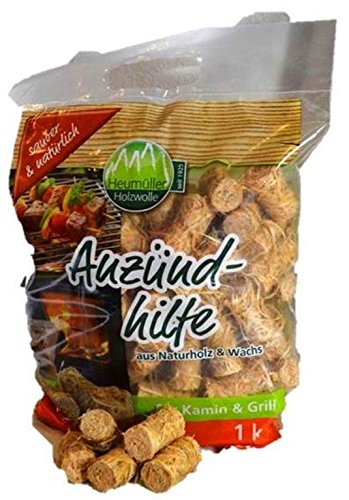 PREMIUM Anzündhilfe Anzündwolle aus Holzwolle und Wachs 1 kg ca. 80 Stück PREMIUM Anzündhilfe Anzündwolle aus Holzwolle und Wachs 1 kg ca. 80 Stück von Heumüller