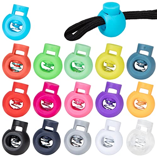 Bunt Kordelklemme Kordelstopper Einzelne Loch Federschnurschlösser für Kordelzug Bekleid Rucksack 16 Farben 80 Stück Bunt Kordelklemme Kordelstopper Einzelne Loch Federschnurschlösser für Kordelzug Bekleid Rucksack 16 Farben 80 Stück von Heveer