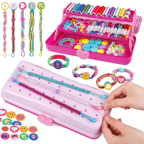 Hewaurorion Freundschaftsarmband Selber Machen,Kunst und Handwerk für Kinder im Alter von 8-12 Jahren,DIY Schmuckbastelsets Handwerk für Mädchen,Weihnachtsgeschenke für Kinder Rosa Hewaurorion Freundschaftsarmband Selber Machen,Kunst und Handwerk für Kinder im Alter von 8-12 Jahren,DIY Schmuckbastelsets Handwerk für Mädchen,Weihnachtsgeschenke für Kinder Rosa von Hewaurorion