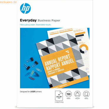 Hewlett Packard HP Everyday Business Laser-Papier - A4, glänzend, 120 Hewlett Packard HP Everyday Business Laser-Papier - A4, glänzend, 120 von Hewlett Packard