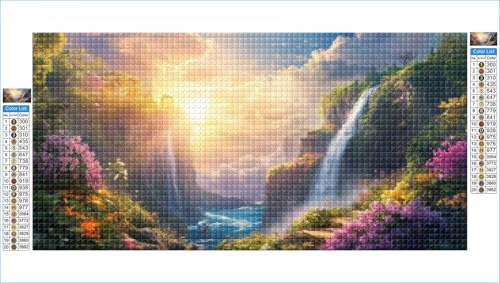 Diamond Painting Fallen Diamond Painting Kinder Wolke Diamant Bilder, DIY 5D Diamant Kunst Malerei Mosaik Bastelset Erwachsene Cross Stitch Stickerei Kunsthandwerk Set Deko Zimmer 100x200cm G1-728 von Hewuiwea