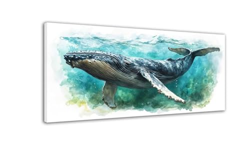 Diamond Painting Wal Diamond Painting Kinder Meer Diamant Bilder, 5D DIY Diamant Kunst Malerei Mosaik Bastelset Erwachsene Kreuzstich Stickerei Set Deko Wohnzimme, Geschenke für Frauen 90x180cm C-439 von Hewuiwea