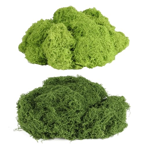 100g Künstliches Moos, Kunstmoos zum Dekorieren, Dunkelgrün & Hellgrün Kunstmoos zum Basteln, Deko Bastelmoos Natürliche Dekomoos Fake Moos für Aquarium Wand Miniatur Modellbau Blumen Frühlingsdeko 100g Künstliches Moos, Kunstmoos zum Dekorieren, Dunkelgrün & Hellgrün Kunstmoos zum Basteln, Deko Bastelmoos Natürliche Dekomoos Fake Moos für Aquarium Wand Miniatur Modellbau Blumen Frühlingsdeko von HexinYigjly