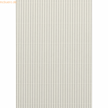 10 x Heyda Bastellwellkarton 300g/qm 50x70cm E-Welle perlweiß von Heyda