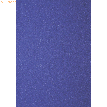 10 x Heyda Glitterkarton A4 360g/qm dunkelblau von Heyda