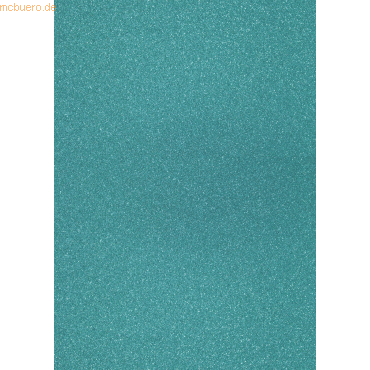 10 x Heyda Glitterkarton A4 360g/qm preußischblau von Heyda