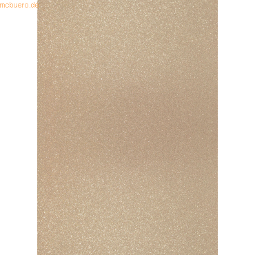 10 x Heyda Glitterkarton A4 360g/qm sand von Heyda