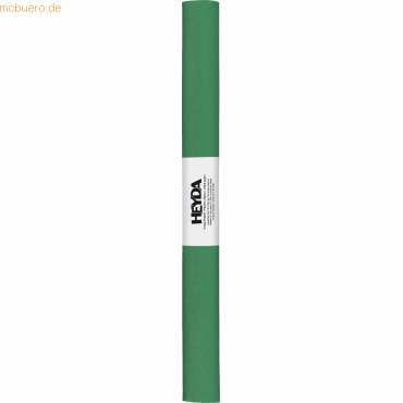 10 x Heyda Krepppapier Rolle 32g/qm 50cmx2,5m dunkelgrün von Heyda