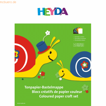 20 x Heyda Tonpapier Mappe 25x35cm 130g/qm VE= 10 Blatt farbig sortier 20 x Heyda Tonpapier Mappe 25x35cm 130g/qm VE= 10 Blatt farbig sortier von Heyda