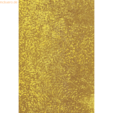 5 x Heyda Holografie-Klebefolie 100x50cm gold von Heyda