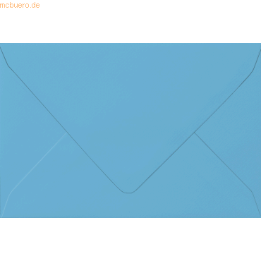 50 x Heyda Briefumschlag B6 105g/qm nassklebend azurblau von Heyda