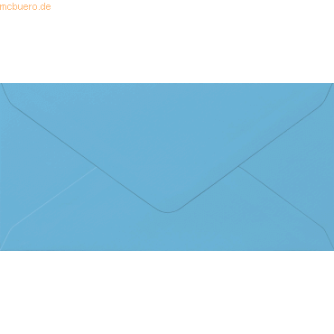 50 x Heyda Briefumschlag DL 105g/qm nassklebend azurblau von Heyda