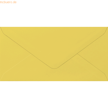 50 x Heyda Briefumschlag DL 105g/qm nassklebend gelb von Heyda