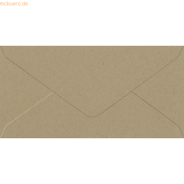 50 x Heyda Briefumschlag DL 110g/qm nassklebend RC natur von Heyda