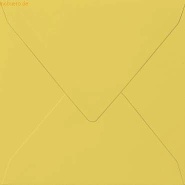 50 x Heyda Briefumschlag quadratisch 14x14cm 100g/qm nassklebend gelb von Heyda