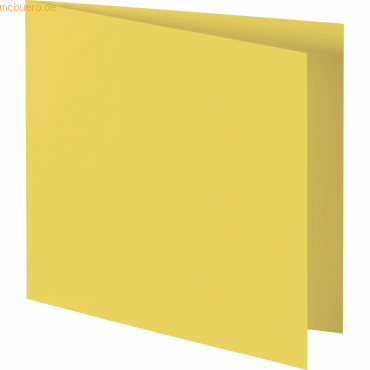 50 x Heyda Doppelkarte quadratisch 13,5x13,5cm 210g/qm gelb von Heyda