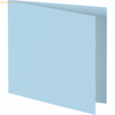 50 x Heyda Doppelkarte quadratisch 13,5x13,5cm 210g/qm hellblau von Heyda