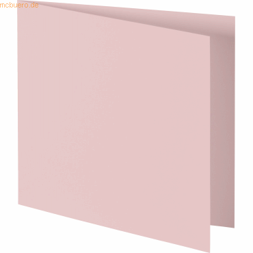 50 x Heyda Doppelkarte quadratisch 13,5x13,5cm 210g/qm rosa von Heyda