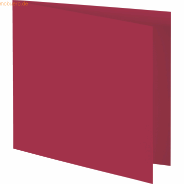 50 x Heyda Doppelkarte quadratisch 13,5x13,5cm 210g/qm rot von Heyda
