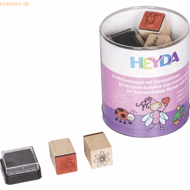 6 x Heyda Stempelset Holz Prinzessinnen & Feen Motive für Kinder 1,5x1 6 x Heyda Stempelset Holz Prinzessinnen & Feen Motive für Kinder 1,5x1 von Heyda