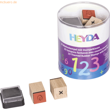 6 x Heyda Stempelset Holz Zahlen Zahlen 0-9 Sonderzeichen 1,5x1,5cm VE 6 x Heyda Stempelset Holz Zahlen Zahlen 0-9 Sonderzeichen 1,5x1,5cm VE von Heyda