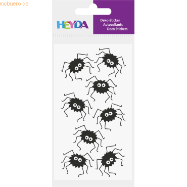 6 x Heyda Sticker-Mix Spinnen 1 Blatt von Heyda