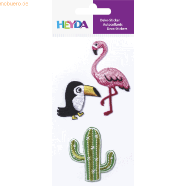 6 x Heyda Textil-Sticker Exotic von Heyda