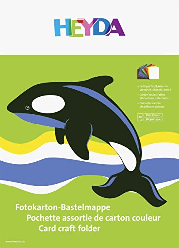 HEYDA Fotokarton-Bastelmappe, (B)250 x (H)350 mm VE = 1 von Diverse