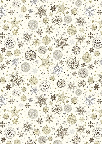 HEYDA Gold Karton 50x70 cm 300g Sterne 10 Blätter von Heyda