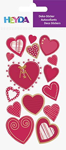 HEYDA Sticker Mix Herzen2 rt von Heyda