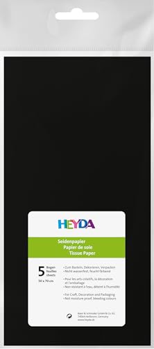 Heyda 203310590 Seidenpapier 50 x 70 cm schwarz von Heyda