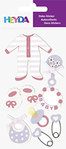 Heyda 203780628 Stick-On's Mix, Motiv: Baby Girl 1 von Heyda