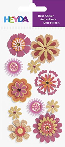 Heyda 203780686 Stick-On's Mix, Motiv: Blumen Mix von Baier & Schneider