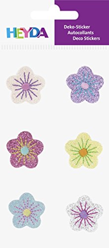 Sticker Textil Blumen sort Sticker Textil Blumen sort von Heyda