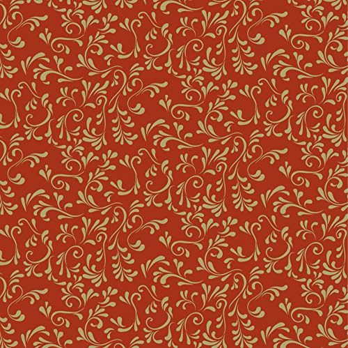 Heyda Heyda 204875530 Faltblätter (Roma) 20 x 20 cm Rot/Gold von Heyda
