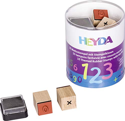 Heyda 204888478 Heyda 204888478 Stempel-Dose (Zahlen) Motivgröße: ca. 1,5 x 1,5 cm von Heyda