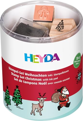 Heyda 204888480 Heyda 204888480 Stempel-Dose (Weihnachten) Motivgröße: ca. 1,5 x 1,5 cm von Heyda