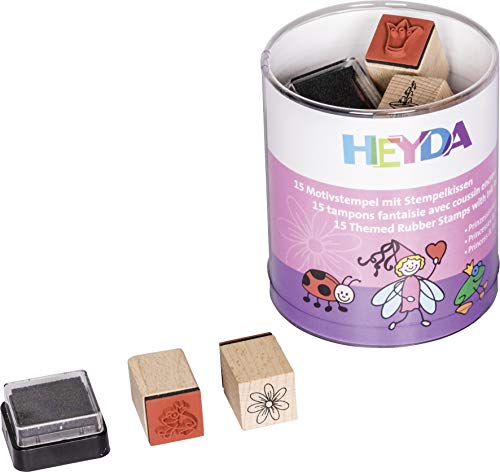 Heyda 204888487 Heyda 204888487 Stempel-Dose (Prinzessinnen & Feen) Motivgröße: ca. 1,5 x 1,5 cm von Baier & Schneider