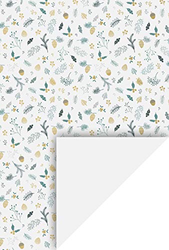 Heyda Karton A4 200g Zweige gold, VE=10 Blatt von Heyda