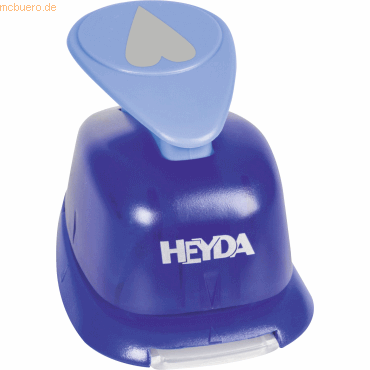 Heyda Motivstanzer für Karton bis 220g/qm Herz schmal groß ca. 25x25mm von Heyda