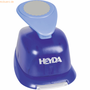 Heyda Motivstanzer für Karton bis 220g/qm groß Kreis geriffelt 25mm von Heyda