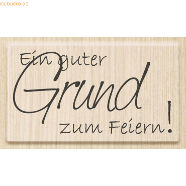 Heyda Motivstempel 'Ein guter Grund zum Feiern!' 6,5x3,5cm Heyda Motivstempel 'Ein guter Grund zum Feiern!' 6,5x3,5cm von Heyda